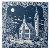 style Delft hiver/Noël 7 タイル (正面)