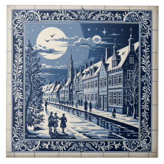 style Delft hiver/Noël 9 タイル