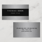Style silver and black 名刺 (正面/裏面)