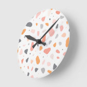 Style Terrazzo ラウンド壁時計 (傾斜)