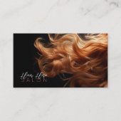 Styled Hair Salon Appointment Business Card 予約カード (正面)