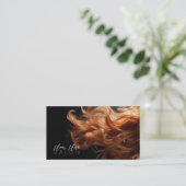 Styled Hair Salon Appointment Business Card 予約カード (スタンド正面)