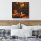  styled Moroccan boho キャンバスプリント (インサイチュ (寝室))