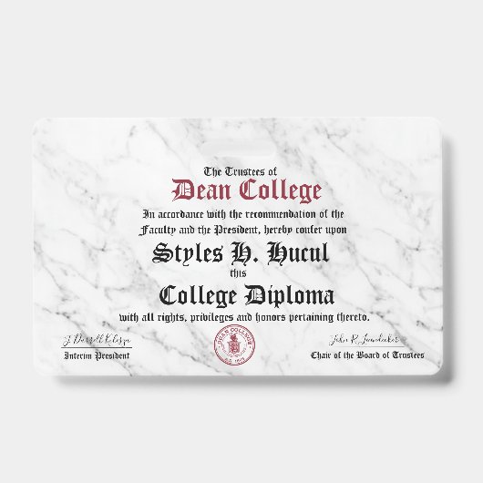 Styles H. Hucul バッジ (正面)