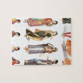 Styles_of_Sariのヴィンテージのプリント ジグソーパズル (横)