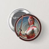 Stylinの宇宙の海賊円形ボタン 缶バッジ (正面&裏面)