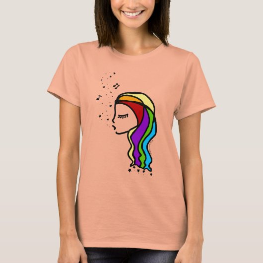 STYLIN PROFILINオリジナルザシンガーレインボー Tシャツ (正面)