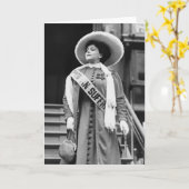 Stylin' Suffragette, 1908 カード (黄色い花)