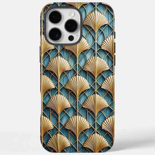 Stylised 3D Art Deco Fan Design Case-Mate iPhoneケース (裏面)