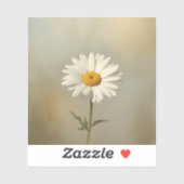 stylised blooming daisy paintings シール (シート)
