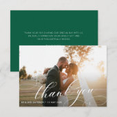 Stylised Calligraphy lettering wedding  サンキューカード (正面/裏面)