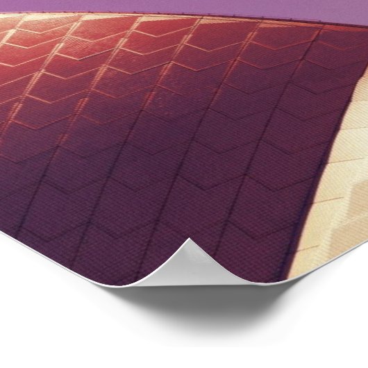 Stylised image of the Sydney Opera House ポスター (角)