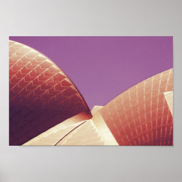 Stylised image of the Sydney Opera House ポスター