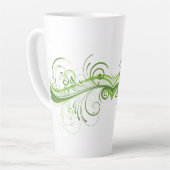 Stylish 17 oz Latte Mug with Bold Graphic Art カフェラテマグ (左アングル)