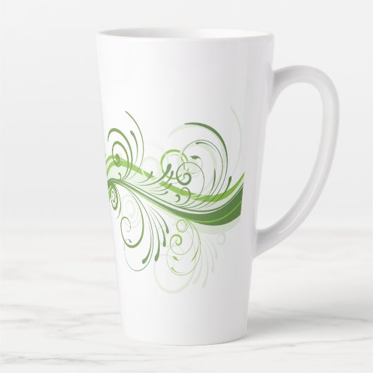 Stylish 17 oz Latte Mug with Bold Graphic Art カフェラテマグ (右)