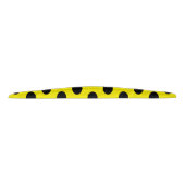 Stylish 35" Yellow Headband with Black Dot Accent タイヘッドバンド (正面)