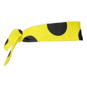 Stylish 35" Yellow Headband with Black Dot Accent タイヘッドバンド (回転270)