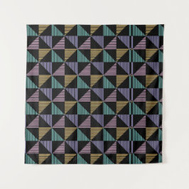 Stylish Abstract Geometric Print – Modern Trendy タペストリー