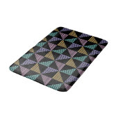 Stylish Abstract Geometric Print – Modern Trendy バスマット (アングル)
