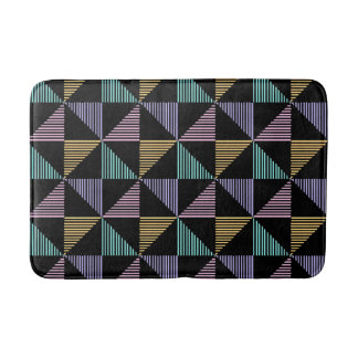 Stylish Abstract Geometric Print – Modern Trendy バスマット