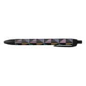 Stylish Abstract Geometric Print – Modern Trendy 黒ボールペン (ボトム)