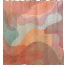 Stylish and Colorful Artistic Pattern シャワーカーテン