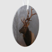 Stylish and Elegant Christmas Elk オーナメント (正面)
