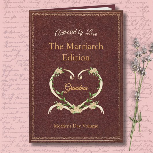 Stylish and Unique Matriarch Grandma Storybook カード