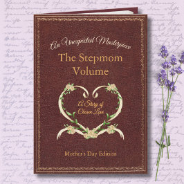 Stylish and Unique Stepmom Storybook Photo Card カード