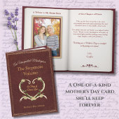 Stylish and Unique Stepmom Storybook Photo Card カード