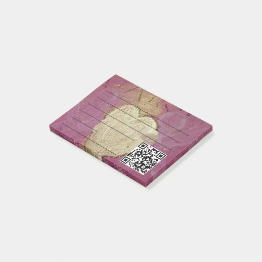 stylish angel of love with qr-code ポストイット (アングル)