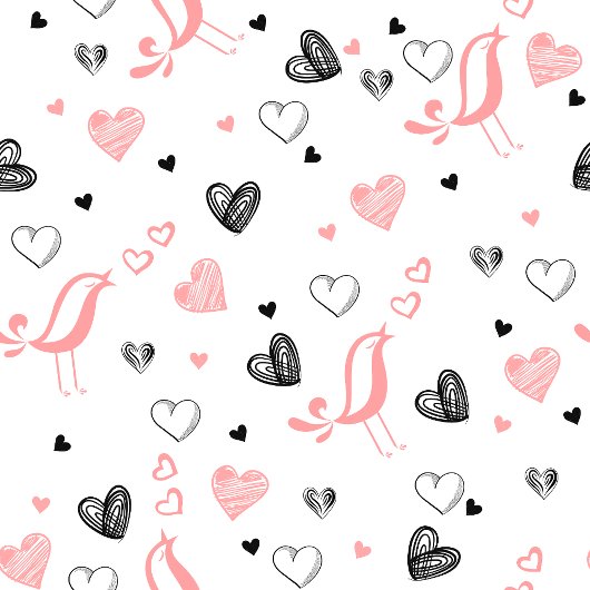 Stylish Anniversary Gift Tie Hand Drawn Hearts ネクタイ