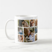 Stylish Auntie 15 Photo Collage コーヒーマグカップ (左)