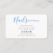 Stylish Beauty Professional Nail Technician Chic 名刺 (裏面)
