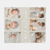 Stylish Best Dad Ever 6 Photo  フリースブランケット (正面(横))