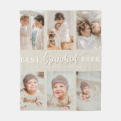 Stylish Best Grandad Ever 6 Photo  フリースブランケット (正面)