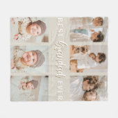 Stylish Best Grandad Ever 6 Photo  フリースブランケット (正面(横))