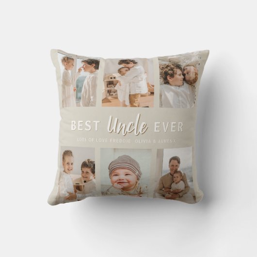 Stylish Best Uncle Ever 6 Photo  クッション (裏面)