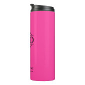 Stylish Bight Pink Branded Company Business Logo タンブラー (回転右)
