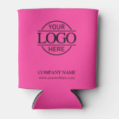 Stylish Bight Pink Corporate Company Business Logo 缶クーラー (正面)