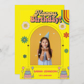 Stylish Birthday Invitation | Elegant Party 招待状 (正面/裏面)