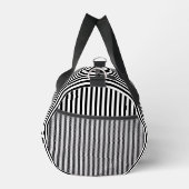 Stylish Black and White Pattern Weekend Duffle Bag ダッフルバッグ (右)