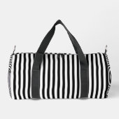 Stylish Black and White Pattern Weekend Duffle Bag ダッフルバッグ (裏面)