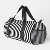 Stylish Black and White Pattern Weekend Duffle Bag ダッフルバッグ (右コーナー)
