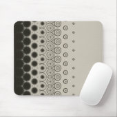 Stylish Black circles on White mouse pad マウスパッド (マウス)