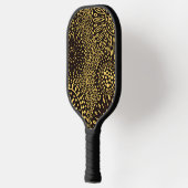 Stylish Black Gold Ethnic Floral Pickleball Paddle ピックルボールラケット (左)