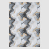 Stylish Black & Gold Marble Pattern Tissue Paper 薄葉紙 (正面)