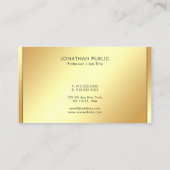Stylish Black & Gold Professional Modern Template 名刺 (裏面)