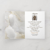 Stylish Black Man Champagne Luxury Birthday Card 箔シーズンカード (内側レイダウン)