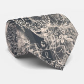 Stylish Black Paris Toile Design ネクタイ (ロール)